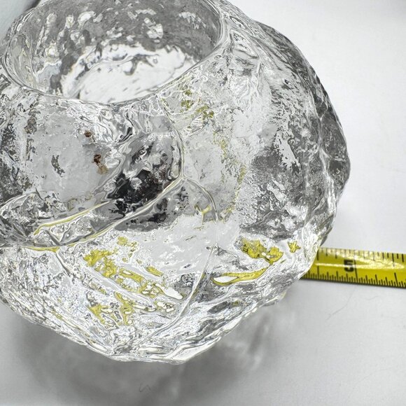 Vtg Kosta Boda Sweden Snowball Candleholder Hand Blown Scandinavian Art MCM 70s - Picture 4 of 13